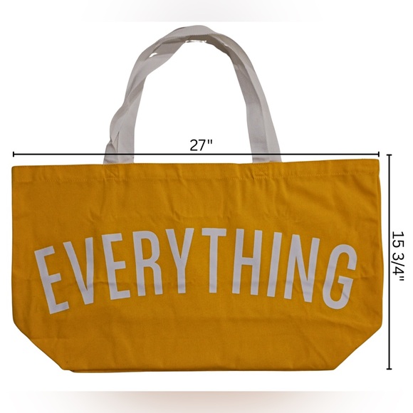 “Everything” Extra Large Canvas Tote - Picture 3 of 3